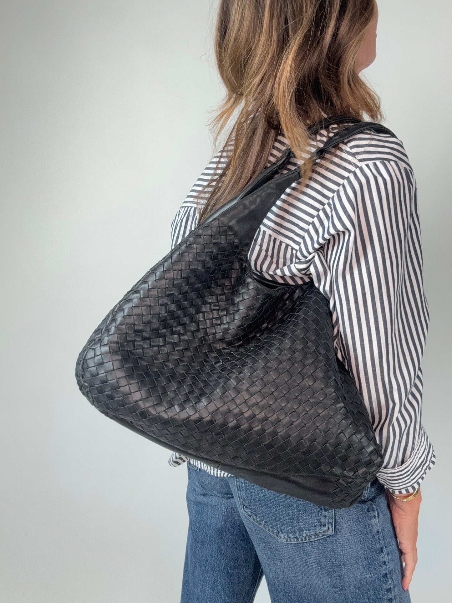 Bottega Veneta Intrecciato Campana Hobo Bag