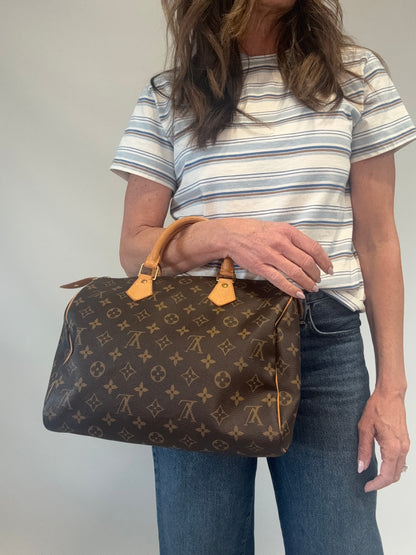 Louis Vuitton Monogran Speedy 30_ Vintage