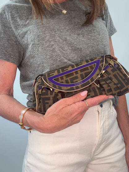 Fendi Rare Smile Zucca Clutch