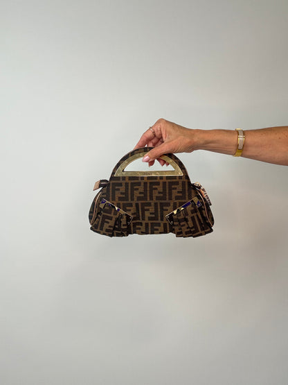 Fendi Rare Smile Zucca Clutch