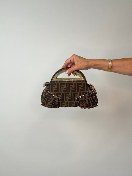 Fendi Rare Smile Zucca Clutch