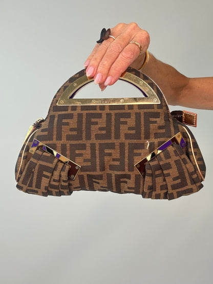 Fendi Rare Smile Zucca Clutch
