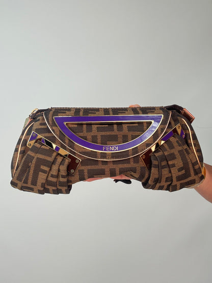 Fendi Rare Smile Zucca Clutch