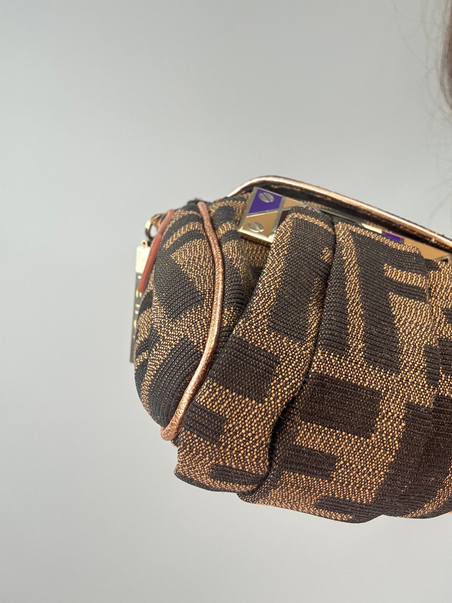Fendi Rare Smile Zucca Clutch