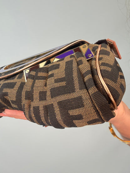 Fendi Rare Smile Zucca Clutch