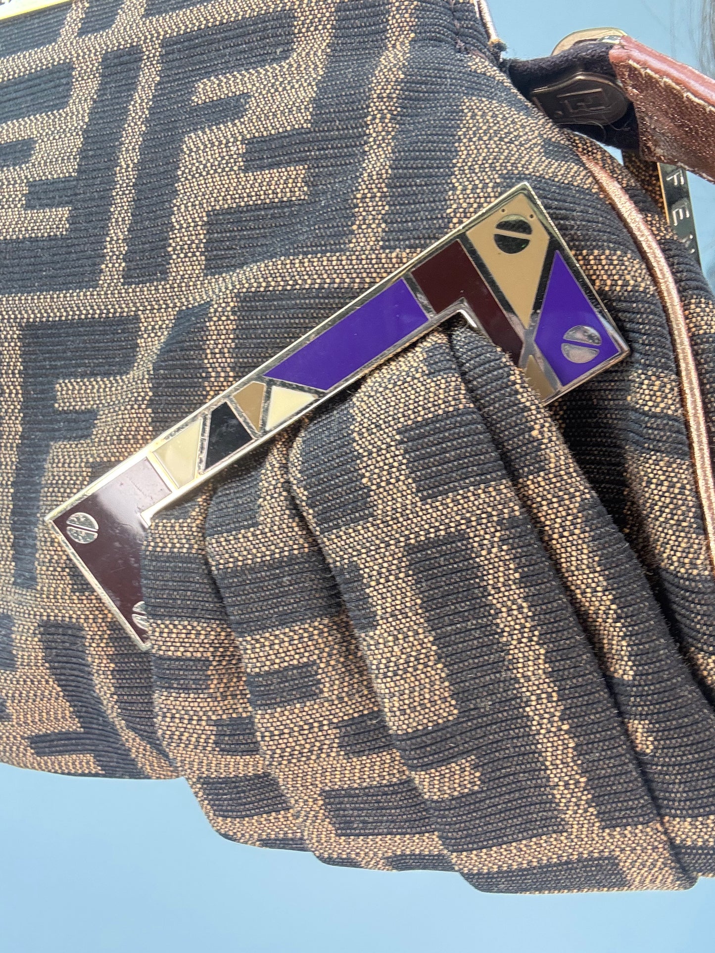 Fendi Rare Smile Zucca Clutch