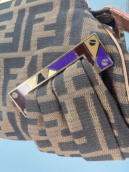 Fendi Rare Smile Zucca Clutch