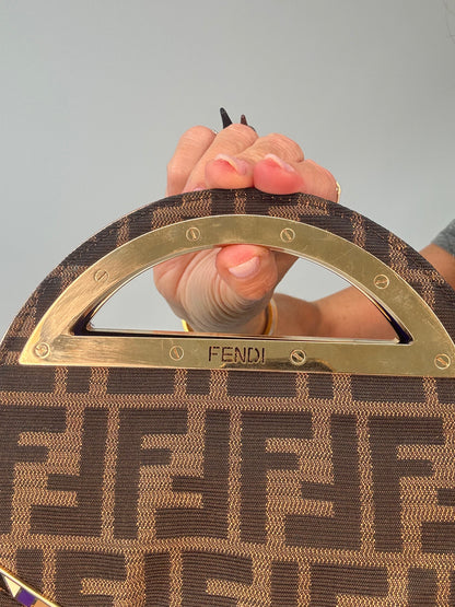 Fendi Rare Smile Zucca Clutch