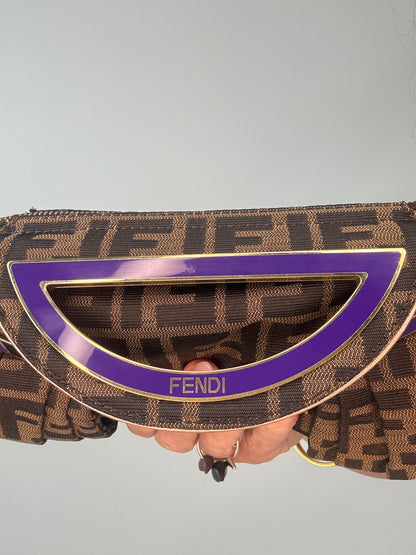 Fendi Rare Smile Zucca Clutch