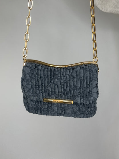 Miu Miu Matelasse Rare Denim Lace Two Way Bag