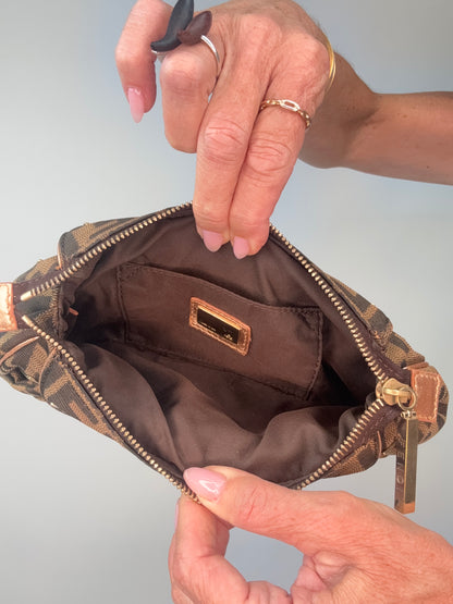 Fendi Rare Smile Zucca Clutch