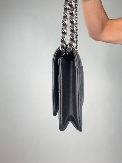 Chanel Lucky Charm 2.55 Wallet On Chain Black