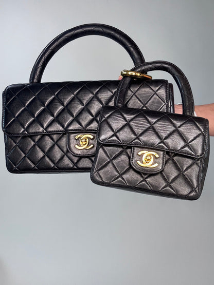 Chanel Parent Child Matrasse Kelly Flap Bag Set