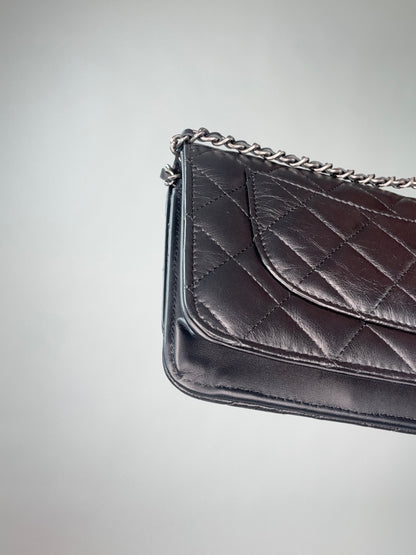 Chanel Lucky Charm 2.55 Wallet On Chain Black