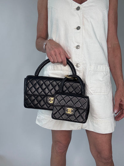 Chanel Parent Child Matrasse Kelly Flap Bag Set