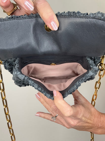 Miu Miu Matelasse Rare Denim Lace Two Way Bag