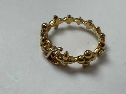 Louis Vuitton Flower Full Ring — Gold
