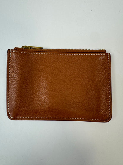 Hermès Constance Slim Belt Wallet — Gold Leather with Gold Hardware