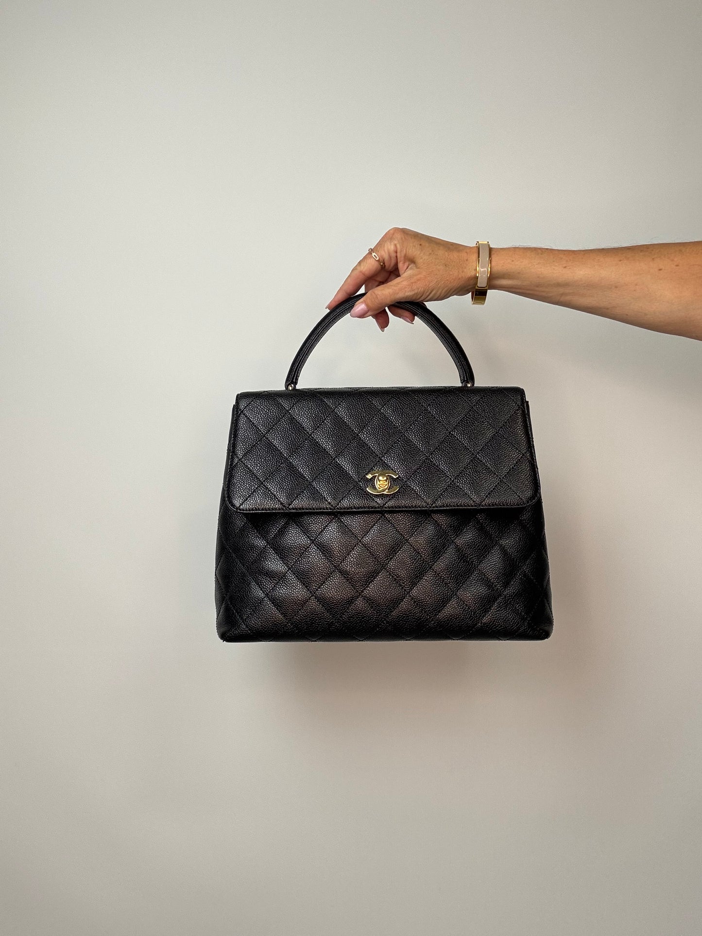 Chanel Vintage Caviar Kelly