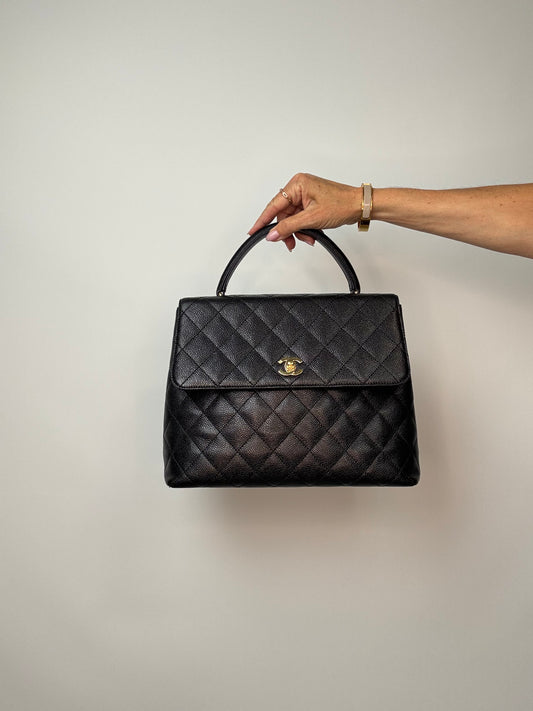 Chanel Vintage Caviar Kelly