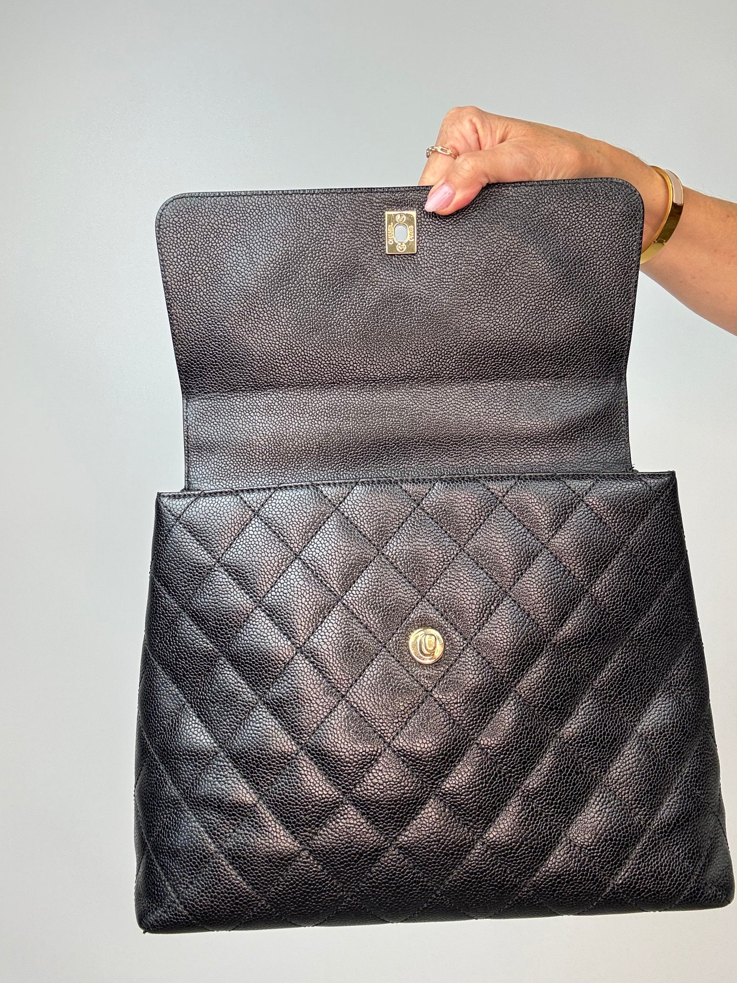 Chanel Vintage Caviar Kelly