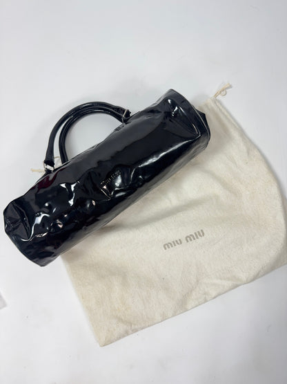 Miu Miu East To West Vintage Patent Leather