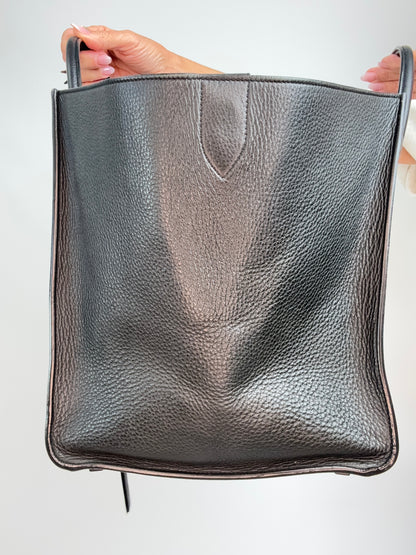 Celine Medium Phantom Luggage Tote — Black Grained Calfskin
