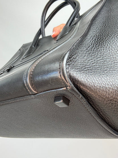 Celine Medium Phantom Luggage Tote — Black Grained Calfskin