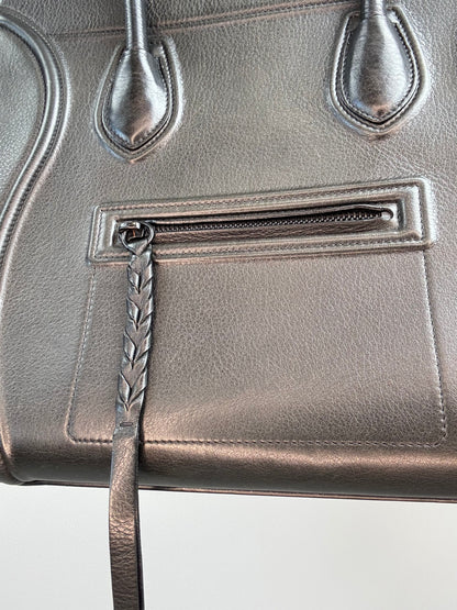 Celine Medium Phantom Luggage Tote — Black Grained Calfskin