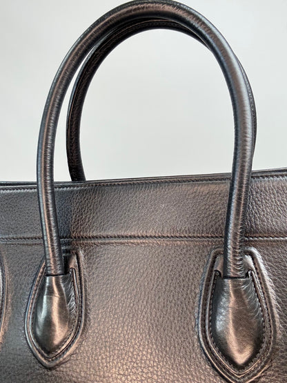 Celine Medium Phantom Luggage Tote — Black Grained Calfskin