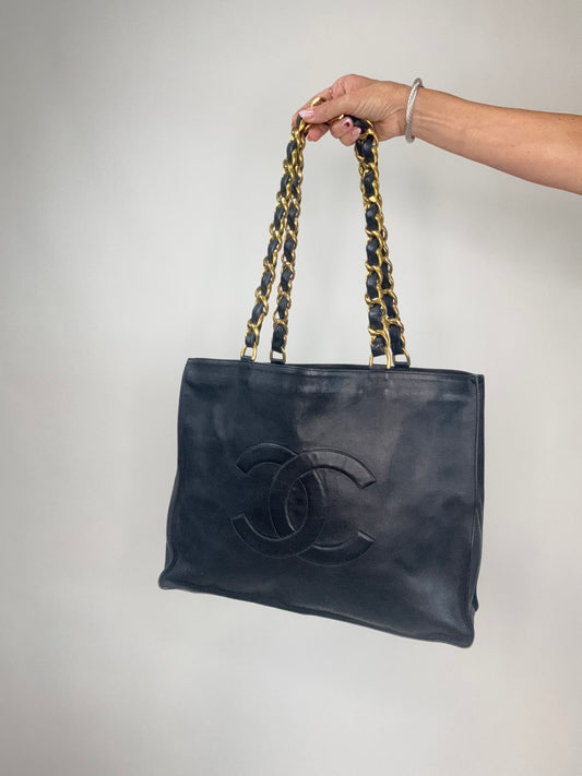 Chanel Vintage Deca Chunky Chain Tote