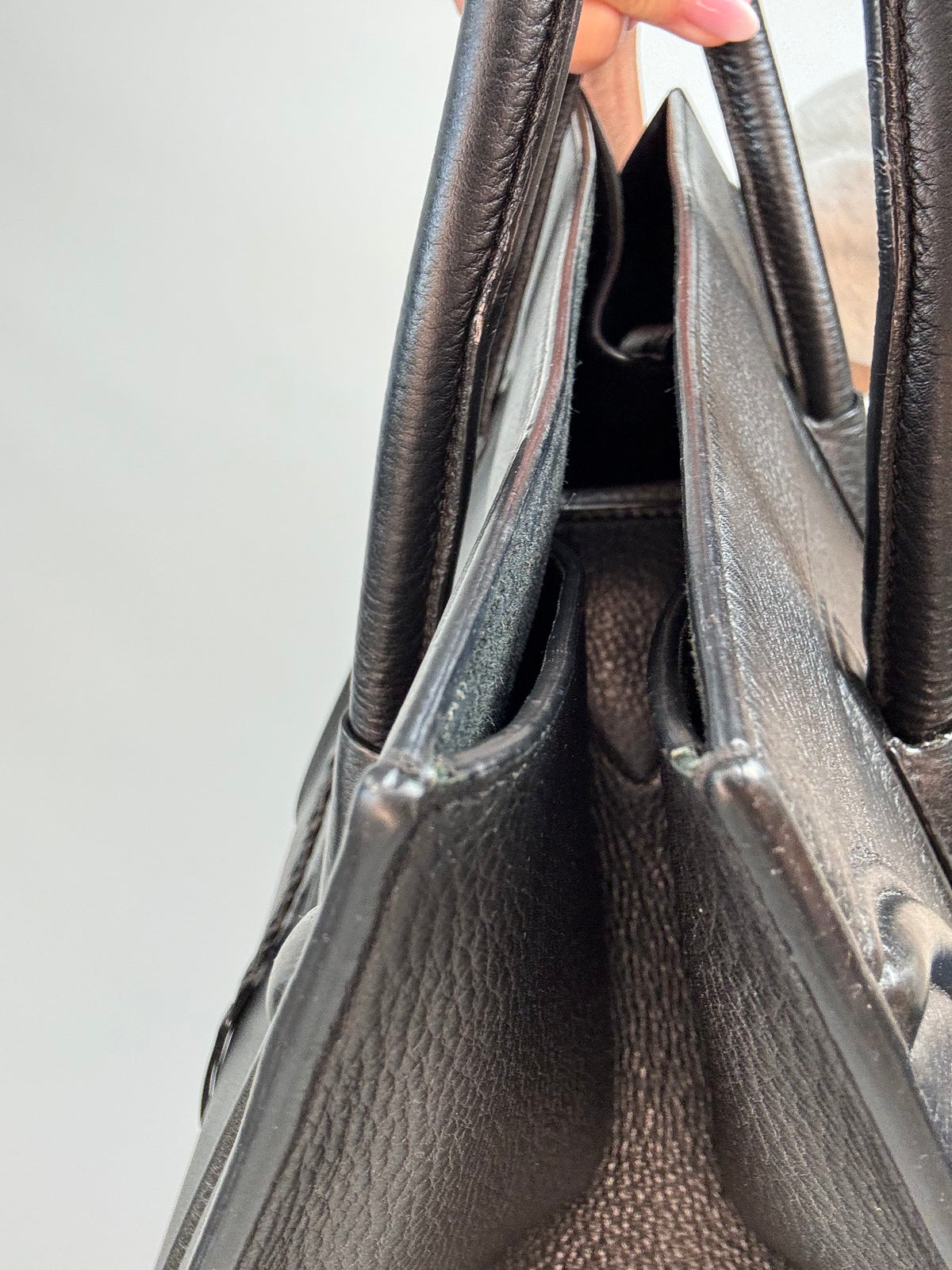 Celine Medium Phantom Luggage Tote — Black Grained Calfskin