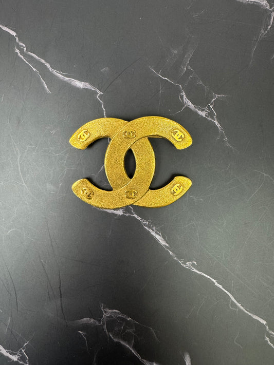 Chanel Vintage Large CC 1992 Brooch