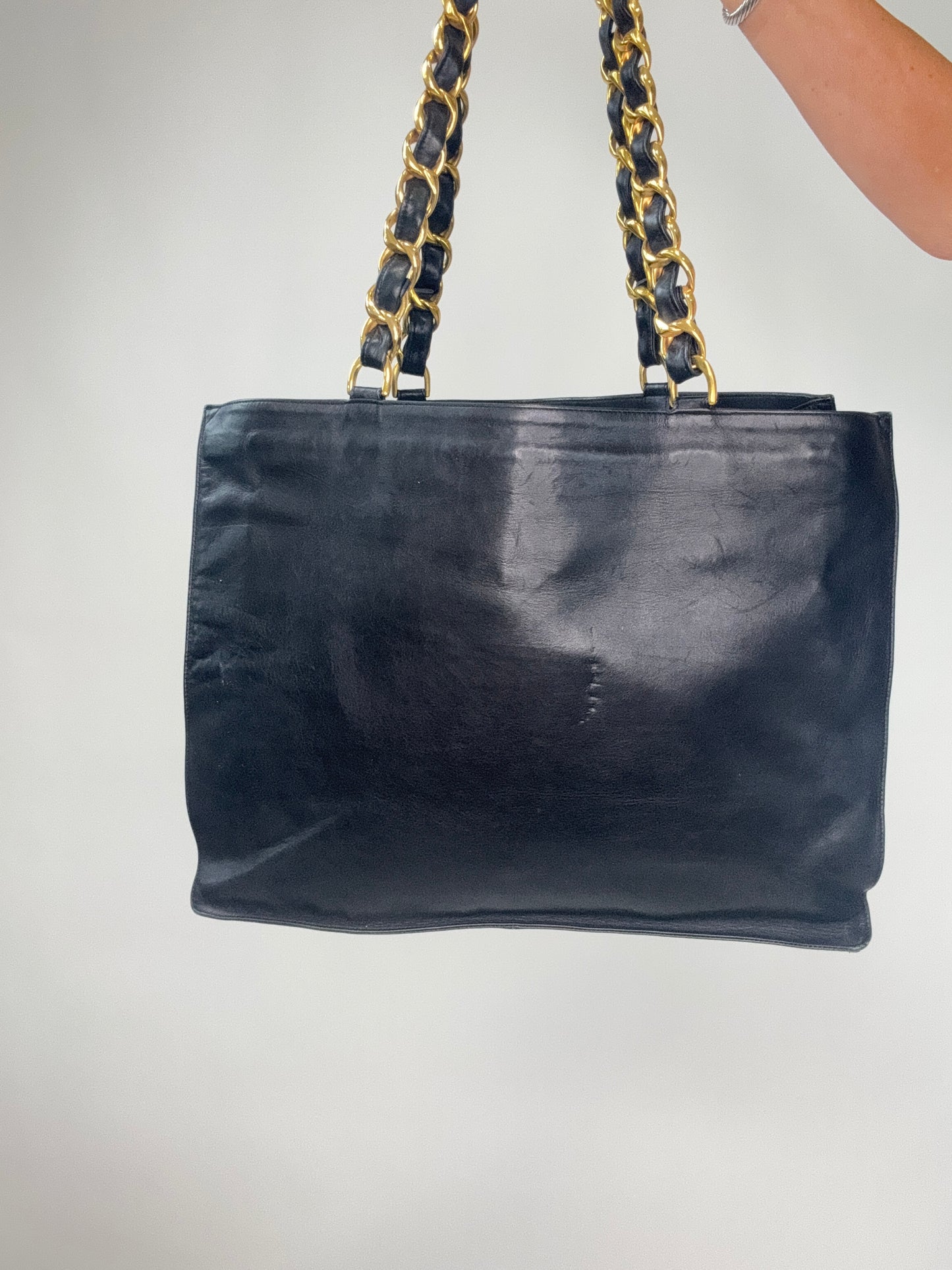 Chanel Vintage Deca Chunky Chain Tote