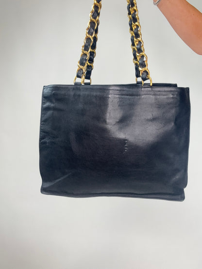 Chanel Vintage Deca Chunky Chain Tote