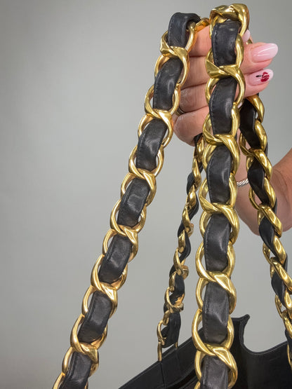 Chanel Vintage Deca Chunky Chain Tote