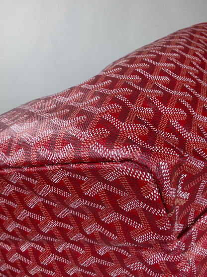 Goyard Goyardine St Louis PM Deep Red With Pouch