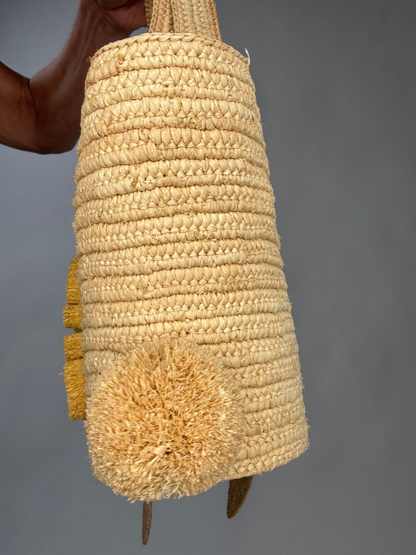 Loewe Small Raffia Bunny Basket Bag