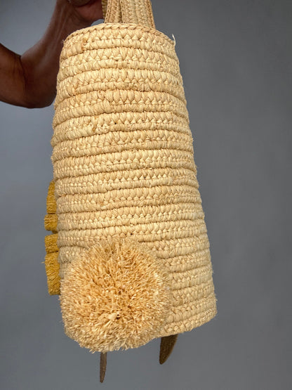 Loewe Small Raffia Bunny Basket Bag