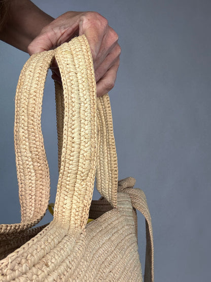 Loewe Small Raffia Bunny Basket Bag
