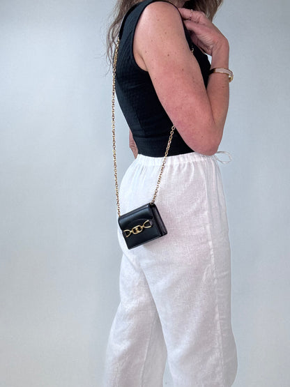 Celine Rare Mini Vintage Triomphe Crossbody Bag