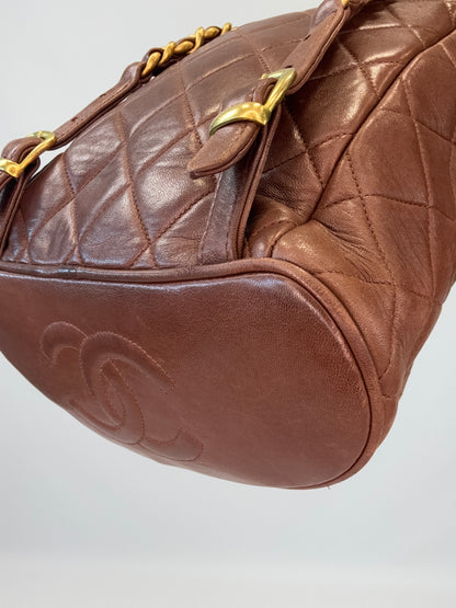 Chanel Vintage CC Duma Backpack -Brown
