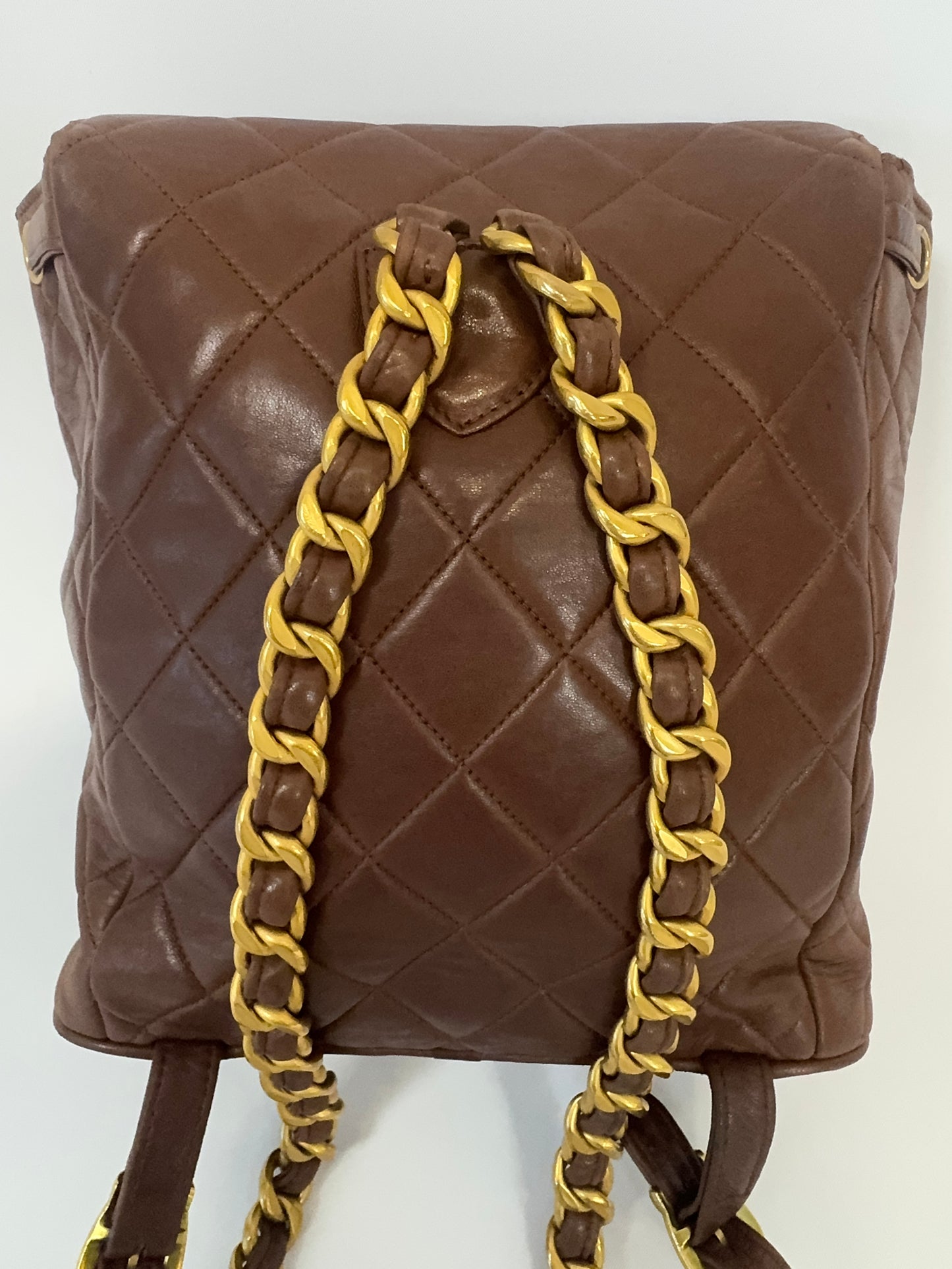 Chanel Vintage CC Duma Backpack -Brown