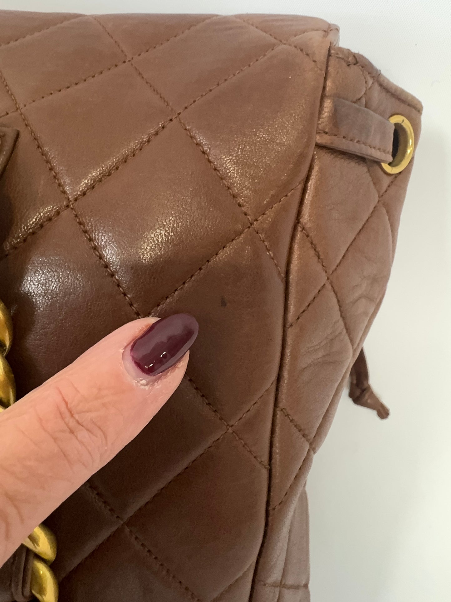 Chanel Vintage CC Duma Backpack -Brown