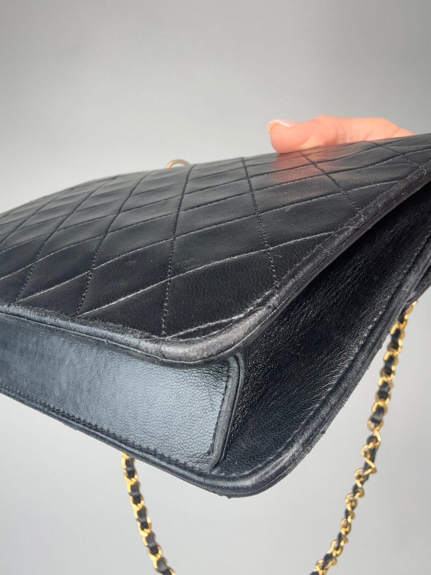 Chanel Extremely Rare Vintage Double Turn Lock Briefcase Bag