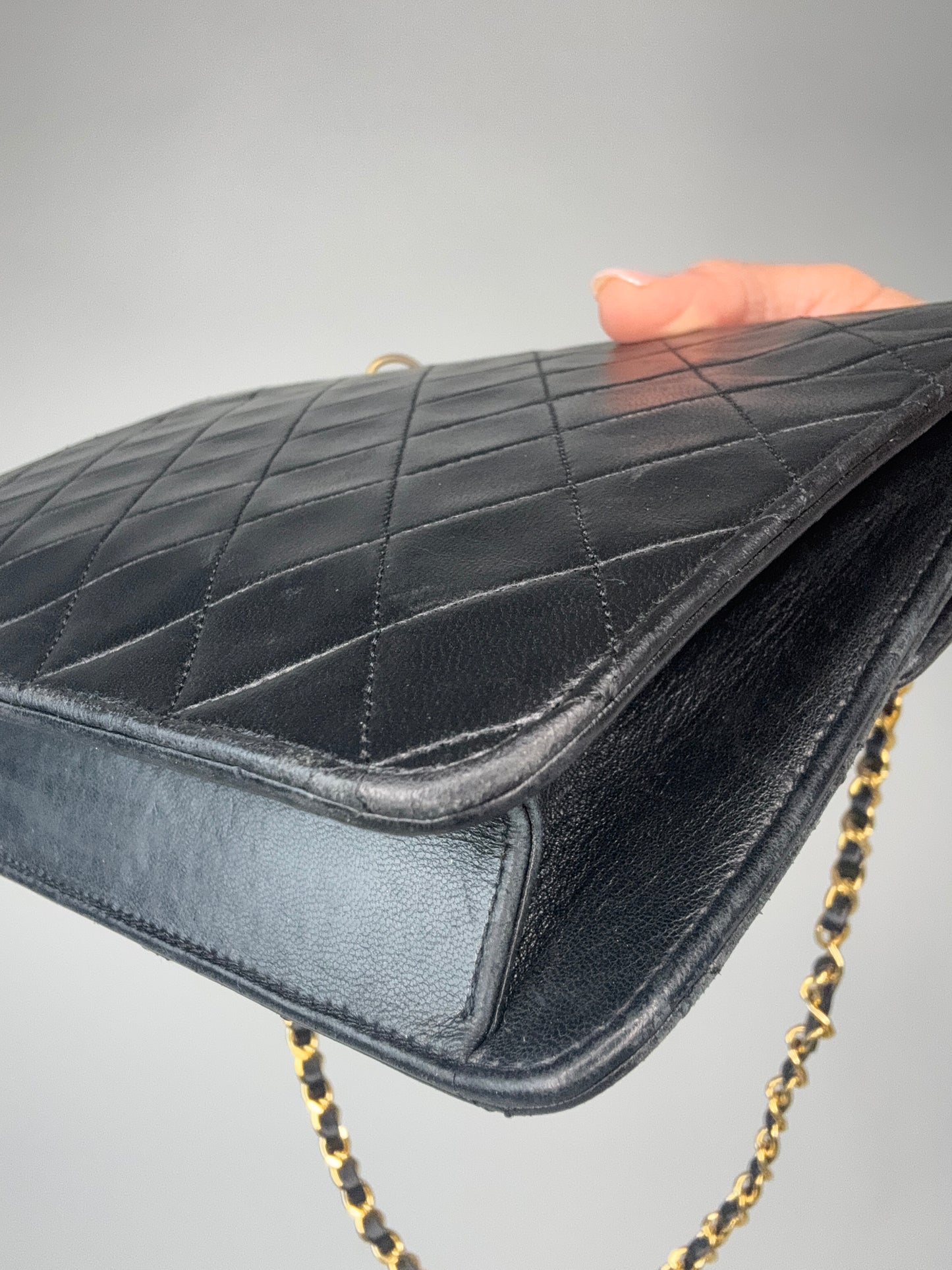 Chanel Extremely Rare Vintage Double Turn Lock Briefcase Bag