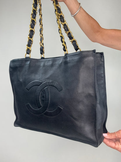 Chanel Vintage Deca Chunky Chain Tote