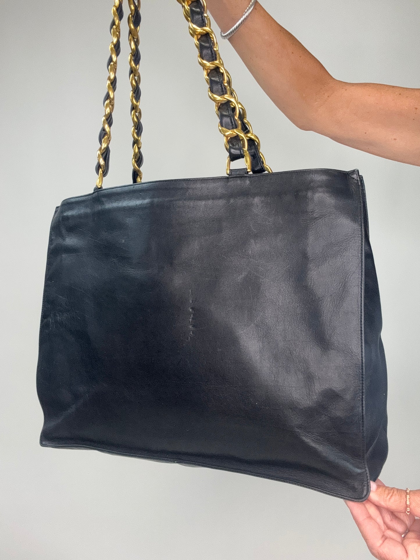 Chanel Vintage Deca Chunky Chain Tote