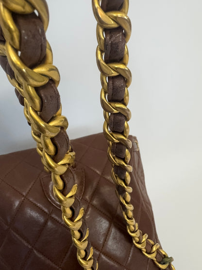 Chanel Vintage CC Duma Backpack -Brown