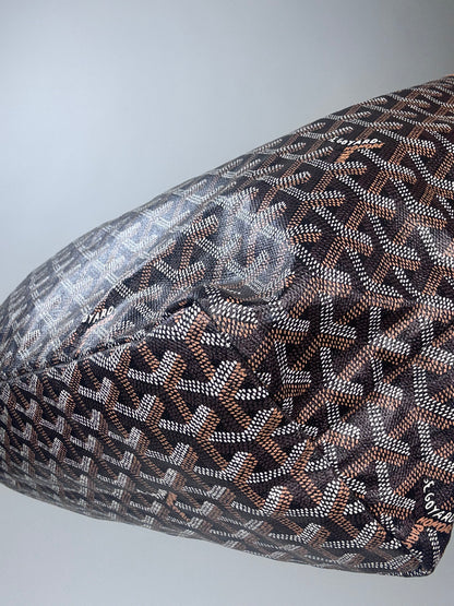 Goyard Goyardine St Louis PM  Black Gold w/Pouch Tote